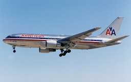 Imagen del N334AA (Vuelo 11 de American Airlines) antes del 11-S